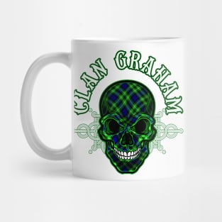 Scottish Clan Graham Tartan Celtic Skull Mug